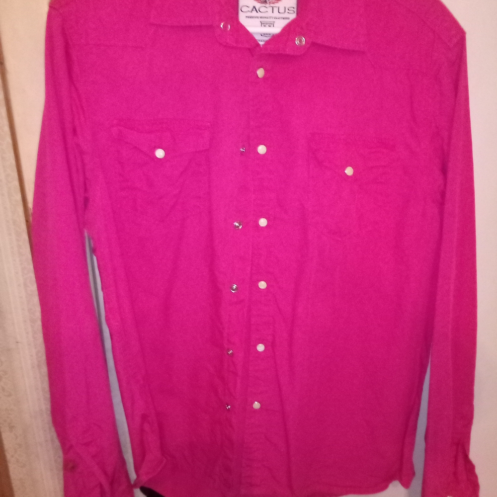 Cactus Men's Pink Western Shirt